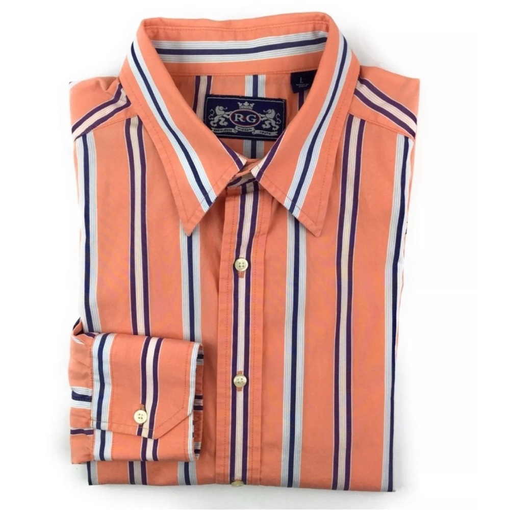 Robert Graham R&G casual botton dress shirt